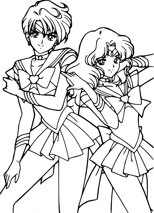 Sailor Mercury et Neptune